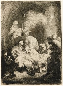 La circoncision : petite planche - Rembrandt van Rijn