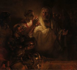 Le reniement de Saint Pierre - Rembrandt van Rijn