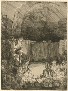 La mise au tombeau - Rembrandt van Rijn