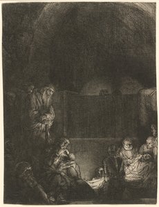 La mise au tombeau - Rembrandt van Rijn