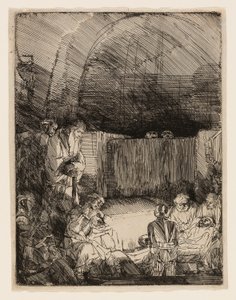 La mise au tombeau - Rembrandt van Rijn