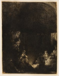 La mise au tombeau - Rembrandt van Rijn