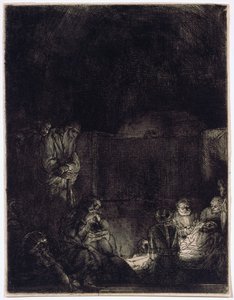 La mise au tombeau - Rembrandt van Rijn