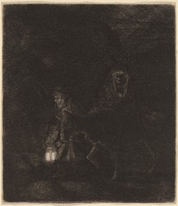 La Fuite en Égypte - Rembrandt van Rijn