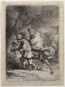 La Fuite en Égypte - Rembrandt van Rijn