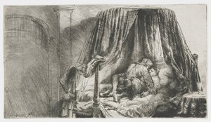 Le lit français - Rembrandt van Rijn