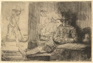 Le joueur de golf - Rembrandt van Rijn