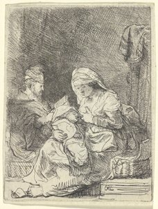 La Sainte Famille - Rembrandt van Rijn