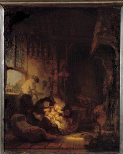 La Sainte Famille - Rembrandt van Rijn