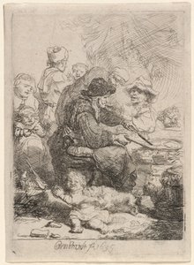 La femme aux crêpes - Rembrandt van Rijn