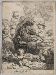 La femme aux crêpes - Rembrandt van Rijn