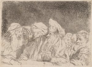 Les pharisiens débattant (fragment de l