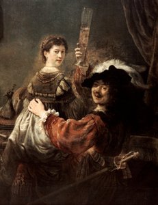 Le Fils prodigue dans la taverne Rembrandt et Saskia, vers 1635