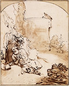 Le Prophète Jonas devant les murs de Ninive, vers 1651 - Rembrandt van Rijn