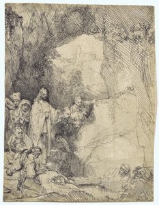La Résurrection de Lazare - Rembrandt van Rijn