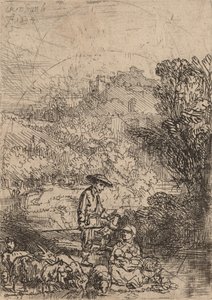 Le berger et sa famille - Rembrandt van Rijn