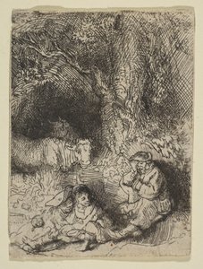 Le berger endormi, ca. 1644 - Rembrandt van Rijn