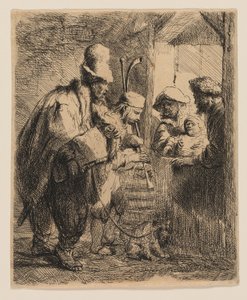 Les musiciens ambulants - Rembrandt van Rijn