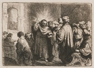 Le paiement du tribut - Rembrandt van Rijn