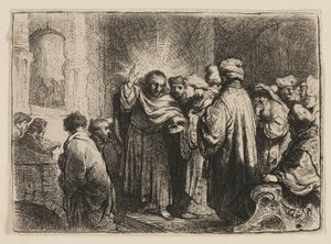 Le paiement du tribut - Rembrandt van Rijn