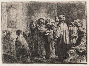 Le Paiement du Tribut - Rembrandt van Rijn