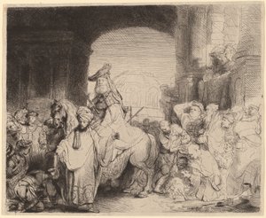 Le triomphe de Mardochée - Rembrandt van Rijn