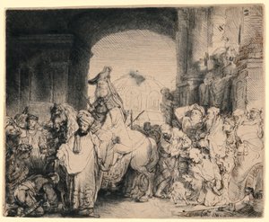 Le Triomphe de Mardochée - Rembrandt van Rijn