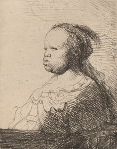 Le Noir Blanc, vers 1630 - Rembrandt van Rijn