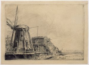 Le Moulin à Vent - Rembrandt van Rijn