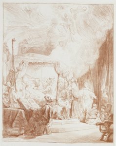 La mort de la Vierge - Rembrandt van Rijn