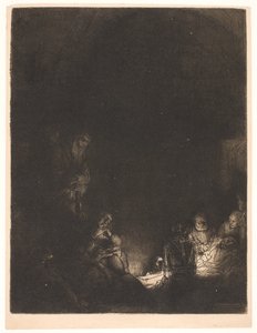 La mise au tombeau - Rembrandt van Rijn