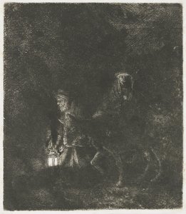La fuite en Égypte : une scène nocturne