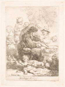 La femme aux crêpes - Rembrandt van Rijn