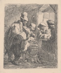 Les musiciens ambulants - Rembrandt van Rijn