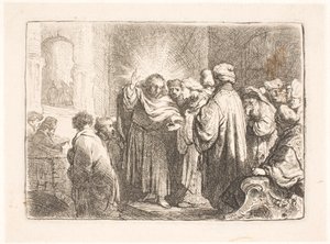 Le paiement du tribut - Rembrandt van Rijn