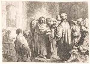 Le paiement du tribut - Rembrandt van Rijn