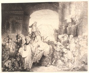 Le triomphe de Mardochée - Rembrandt van Rijn
