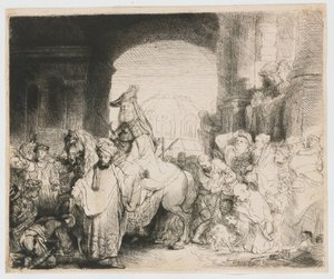 Le triomphe de Mardochée - Rembrandt van Rijn