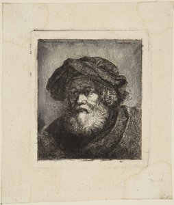 Vieillard en toque - Rembrandt van Rijn