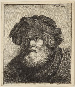 Vieillard en toque - Rembrandt van Rijn
