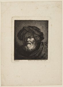 Vieillard en toque - Rembrandt van Rijn