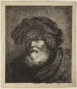 Vieillard en toque - Rembrandt van Rijn