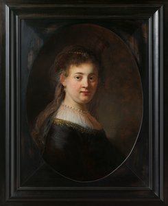 Jeune femme en costume fantastique - Rembrandt van Rijn
