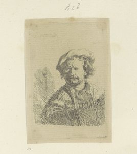Autoportrait avec béret et manteau orné - Rembrandt van Rijn