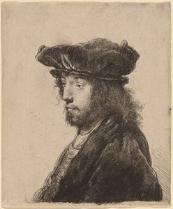 La quatrième tête orientale - Rembrandt van Rijn and Studio of Rembrandt
