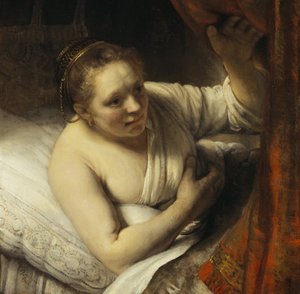 Une femme au lit