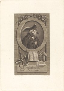 Frédéric le Grand, roi de Prusse - Remi Henri Joseph Delvaux after Johann Heinrich Ramberg