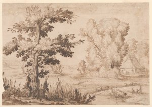 Paysage avec un cottage - Remigio Cantagallina