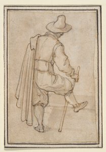 Homme debout, vu de dos