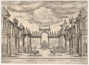 Sixième intermède : jardin de Calypso (Intermedio sesto: giardino di Calipso), de la série - Remigio Cantagallina